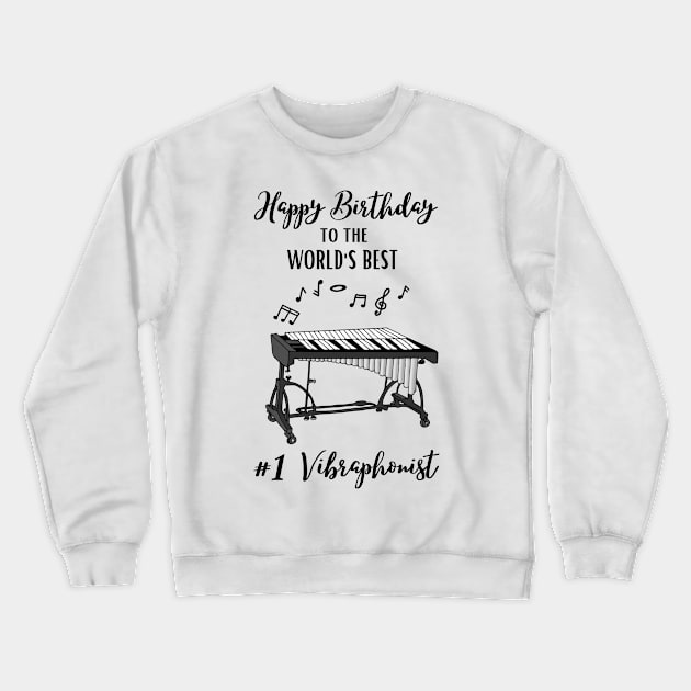 Vibraphonist's Birthday Saved by Music Vibraphone Music Crewneck Sweatshirt by Mochabonk